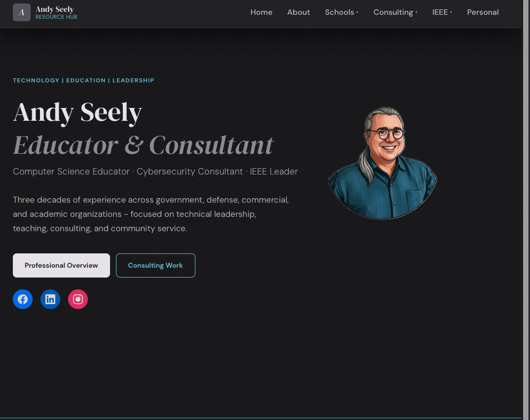 IEEE Community Resource Hub homepage preview