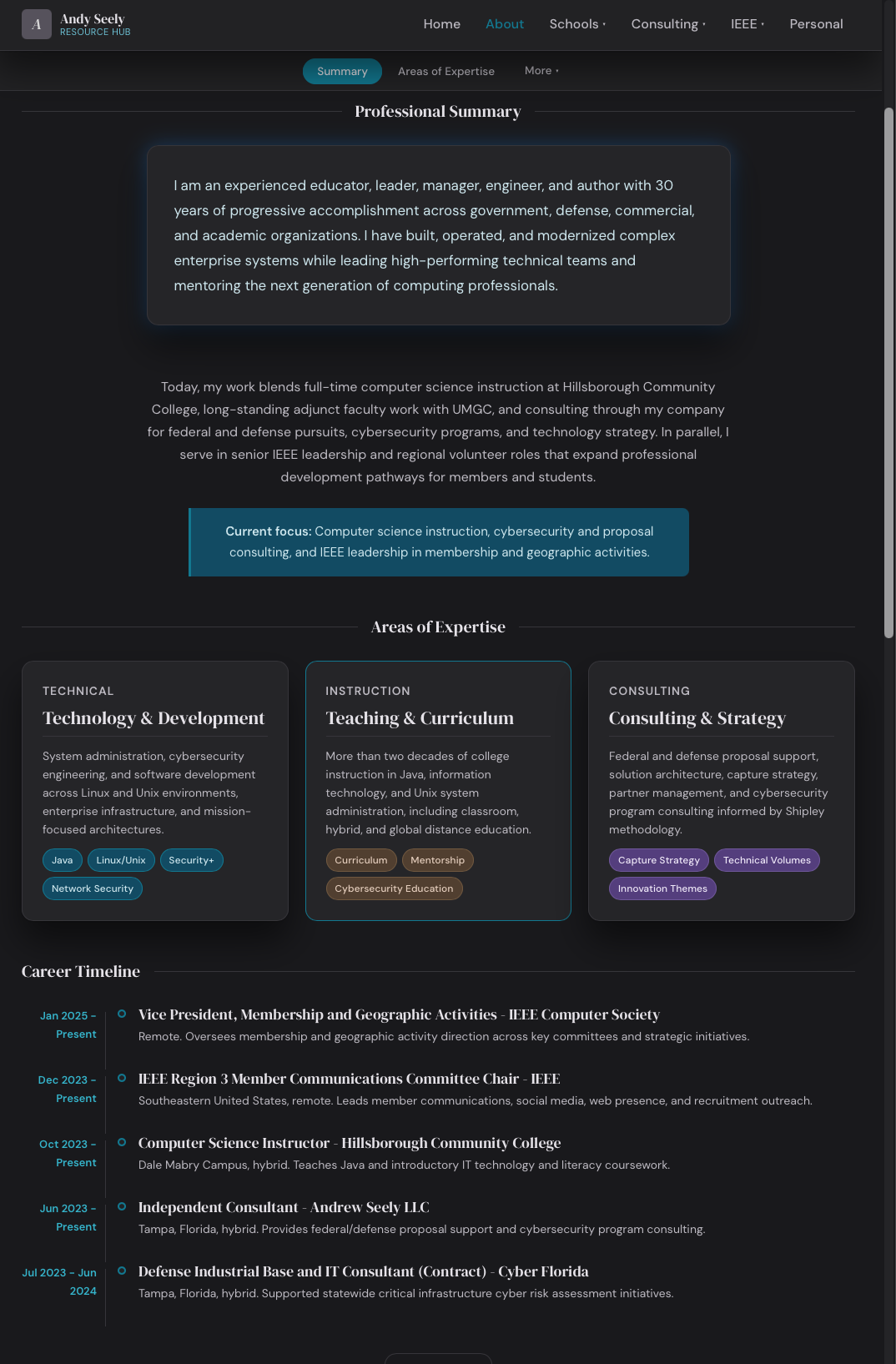 IEEE Community Resource Hub additional site preview
