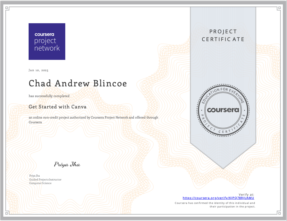 Canva Intro certification