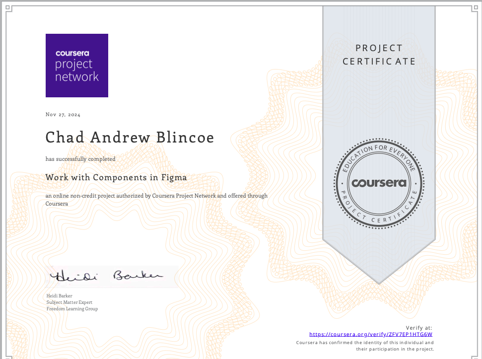 Figma Components certification